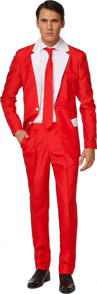 Tenue de Père Noël Suitmeister - costume homme - Noël - rouge - taille xxl