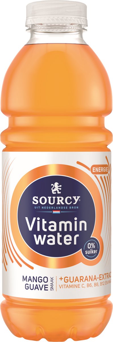 Sourcy - eau vitaminée - mangue goyave - 6 x 1 litre - pack économique