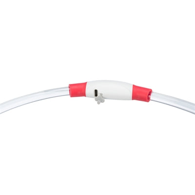 Collier de trixie USB lumière flash lumineuse TPU rechargeable rouge