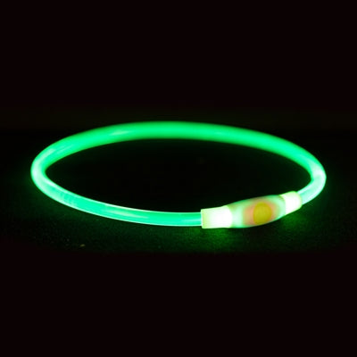 Collier Trixie USB lumière flash lumineuse TPU rechargeable multiples