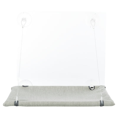 Trixie Cat Basket Hammock Window Velvet Grey
