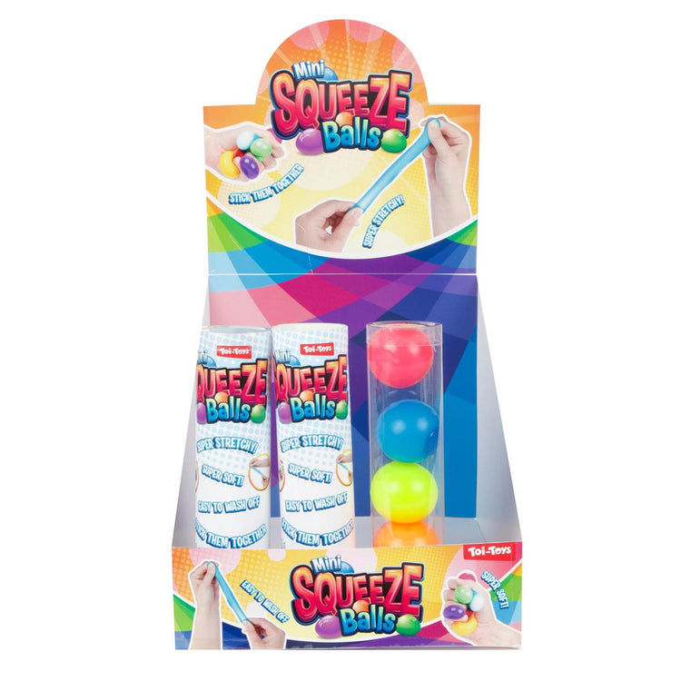 TOI-TOYS FUN MINI Squeeze Balls Stickezz dans Tube, 5e.