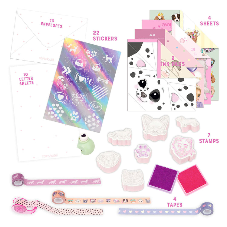 Top Model Love Letter Set Kitty et Doggy