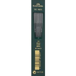Recharge pour crayon tk 9071 b farber castell noir, 10 pièces tk 9400 tk 9500