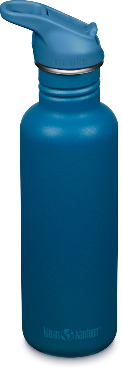 Klean Kanteen Drinking Bottle - Classic - SportDop avec Flip - Corsair - 800 ml