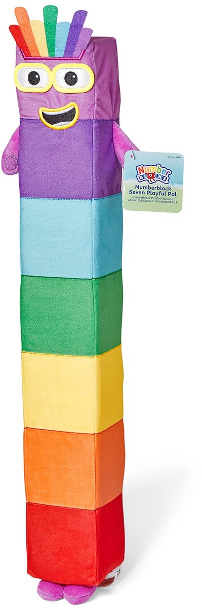 Ressources d'apprentissage numberblocks® sept - peluche - à partir de 18 mois