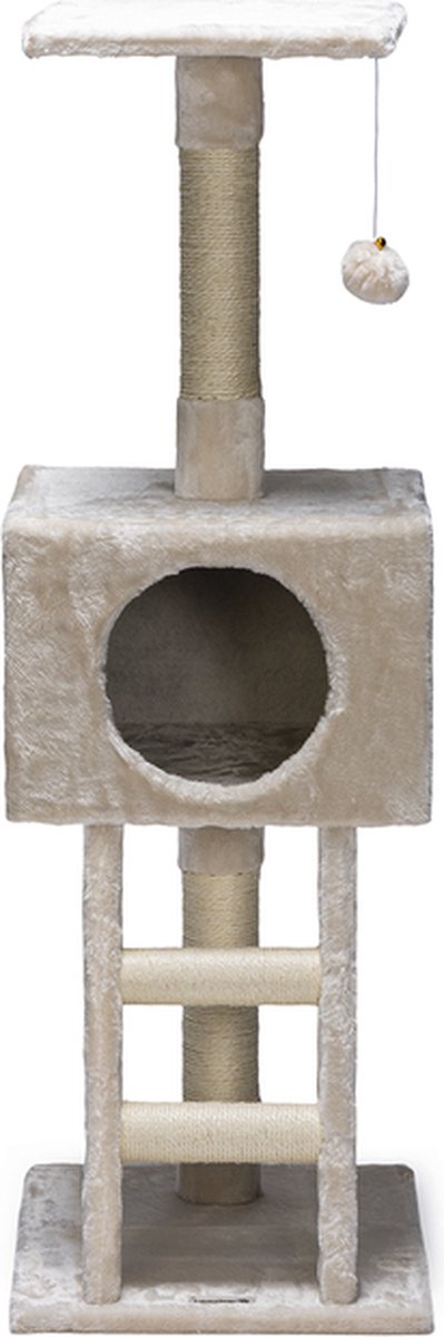 Beeztees homira - griffoir - crème - 40x35x110 cm