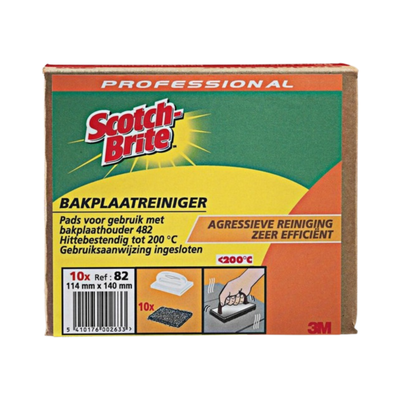3m Scotch Brite 82 tampons nettoyants pour plaques à pâtisserie 114x140mm A10