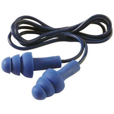 Bouchons d'oreilles détectables par traceur d'oreille de 3 m avec cordon (50 paires)
