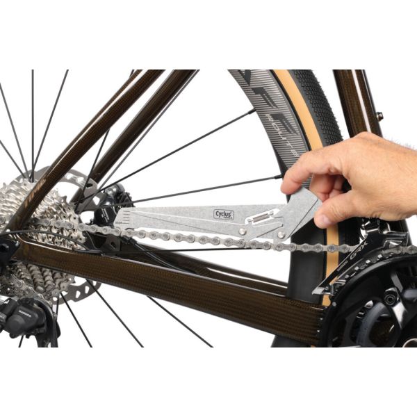 Cycplus cycle chainwite wit acier argent