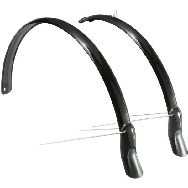 Jeu de garde-boue Eurofender Scatto 28 x 51 mm - noir