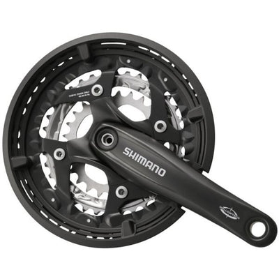 Shimano Crankset 3 x 10 Speed ​​Trekking FC-T521 avec 175 mm Crankarm 48-36-26t Octalink Black