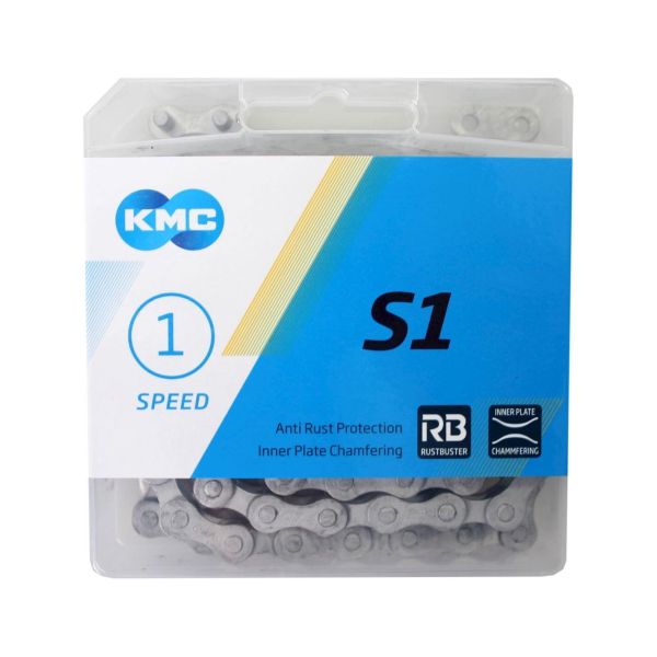 KMC StadsFiets Fixed Gear Cycling Chain 112 Silvers Silver