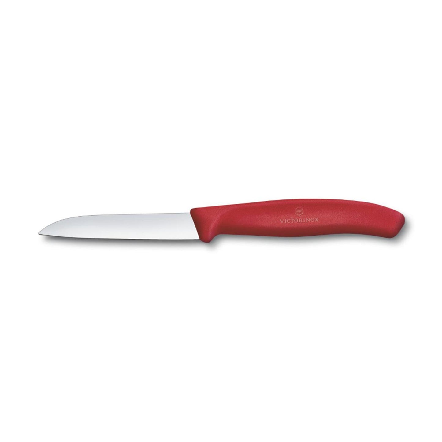 Couteau à éplucher Victorinox acier inoxydable rouge lisse 8cm
