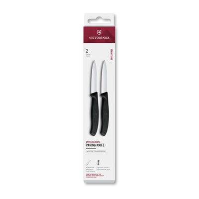 Victorinox couteau d'office 2 pcs noir pointu 8cm