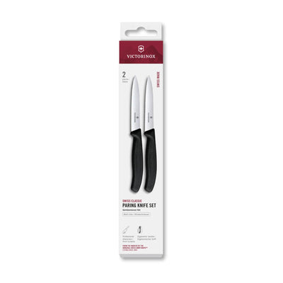 Victorinox couteau à éplucher 2 pièces noir 10cm