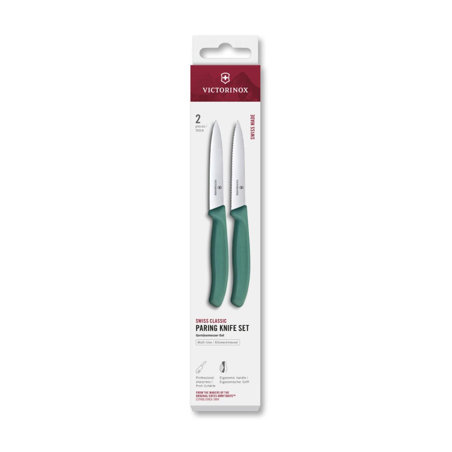 Victorinox couteau à éplucher 2 pièces vert 10cm