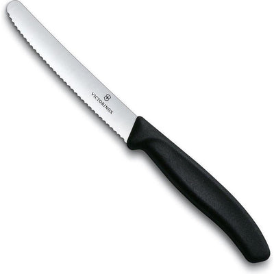 Couteau à tomates Victorinox dentelé noir