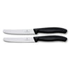 Victorinox couteau à tomates dentelé 2 pcs noir