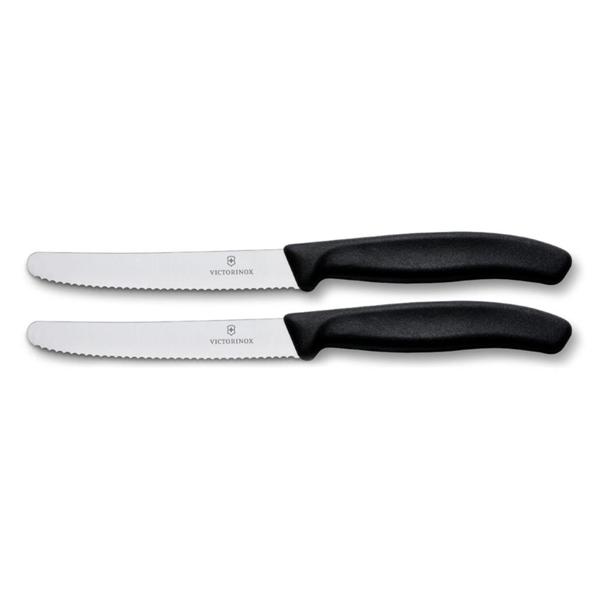 Victorinox couteau à tomates dentelé 2 pcs noir