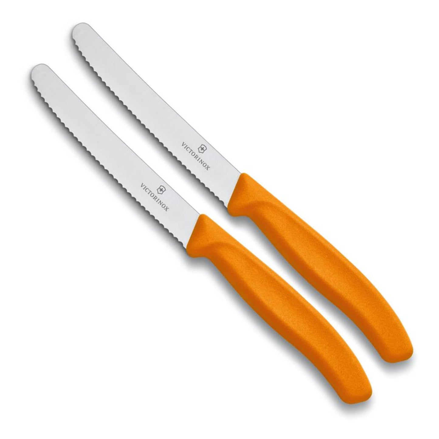 Couteau à tomates Victorinox dentelé 2 pcs orange
