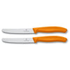 Couteau à tomates Victorinox dentelé 2 pcs orange