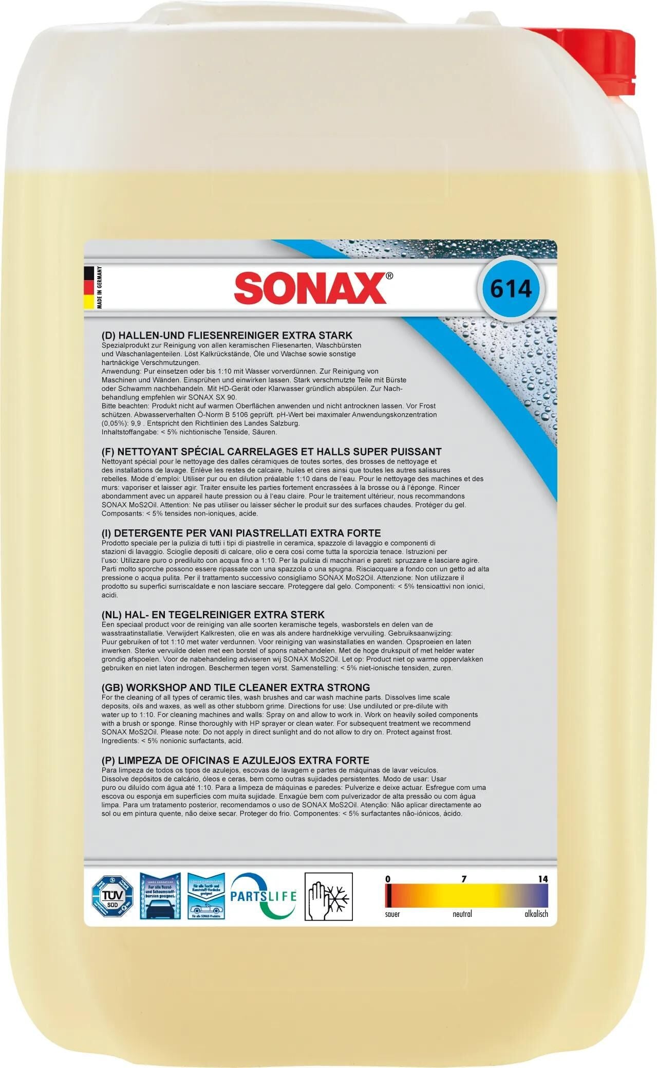 Sonax Hall et Tile r. 25 L