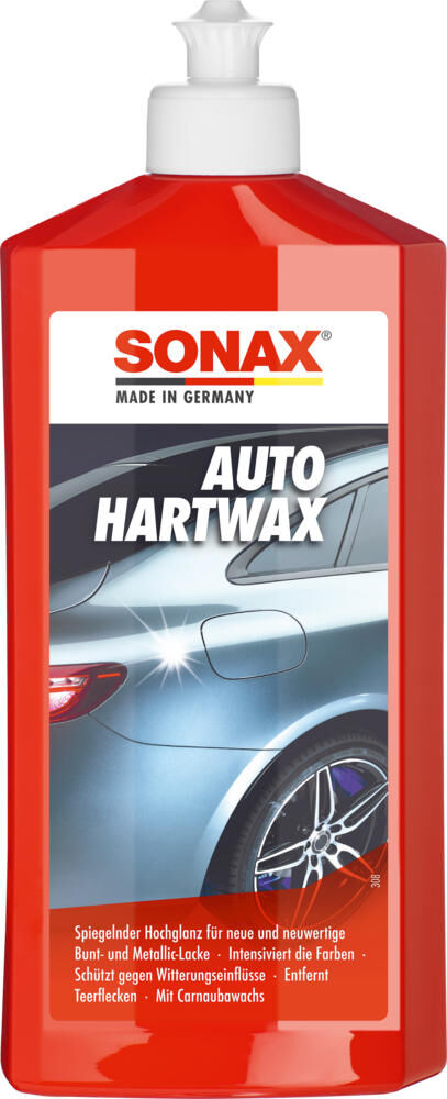 Sonax Agent de polissage pour voiture Cire de cœur pour voiture Cire dure pour voiture 500 ml Bouteille PET