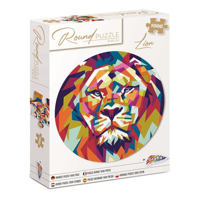Grafix puzzle rond lion 1000 pièces