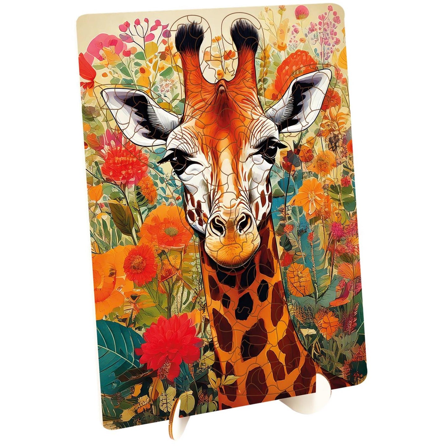 Moxy puzzle en bois girafe formes uniques