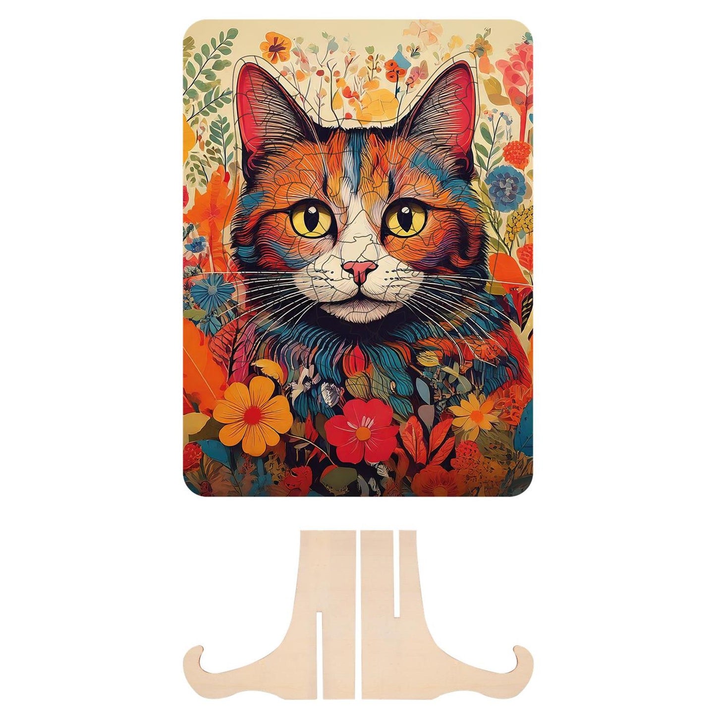 Moxy puzzle en bois chat formes uniques