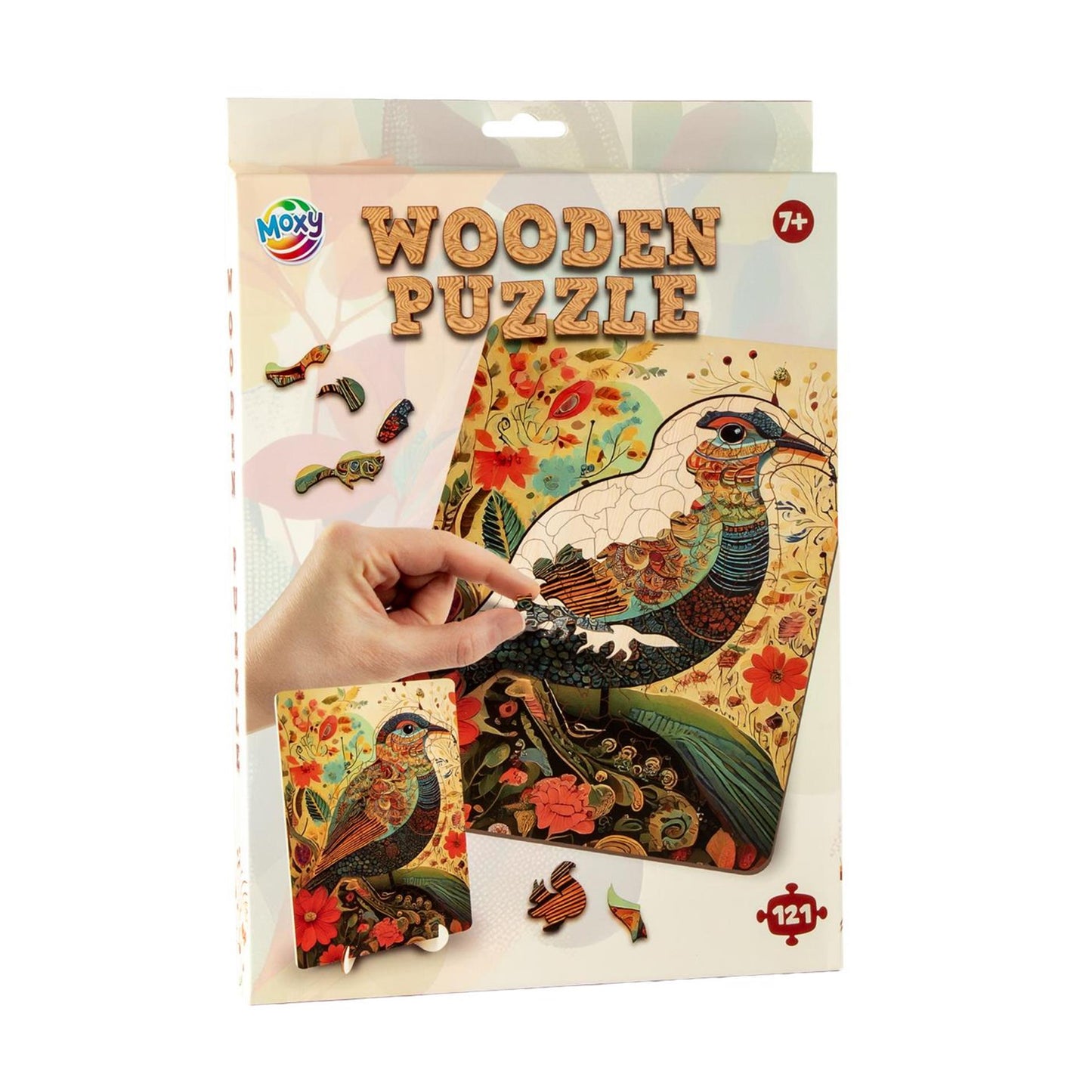 Moxy puzzle en bois oiseau formes uniques