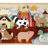 Groupe d'artisanat créatif ferme de puzzles 3D en bois - 7 pcs.