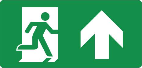 Jeu d'autocollants de signalisation d'itinéraire de fuite Prolumia 4 pièces pour la série Pro Portal