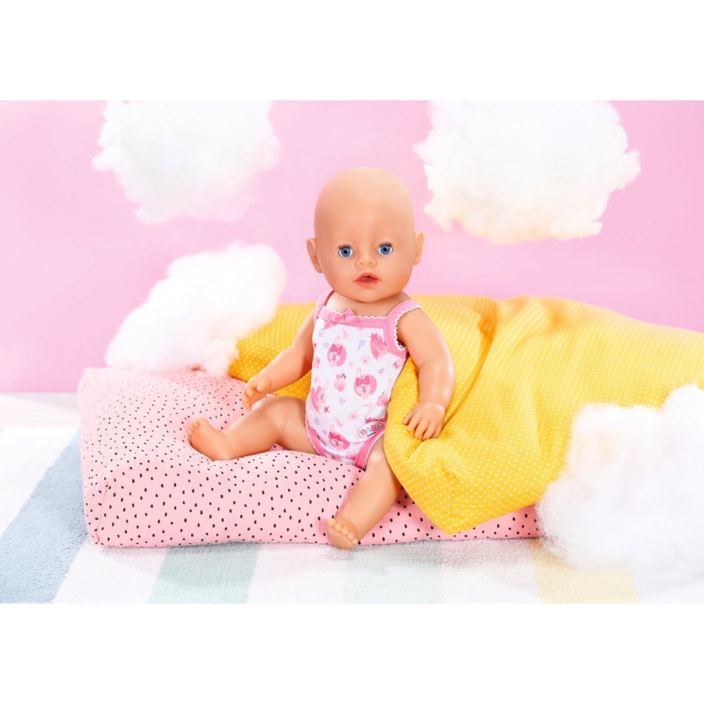 Bébé né bodper 43 cm blanc rose