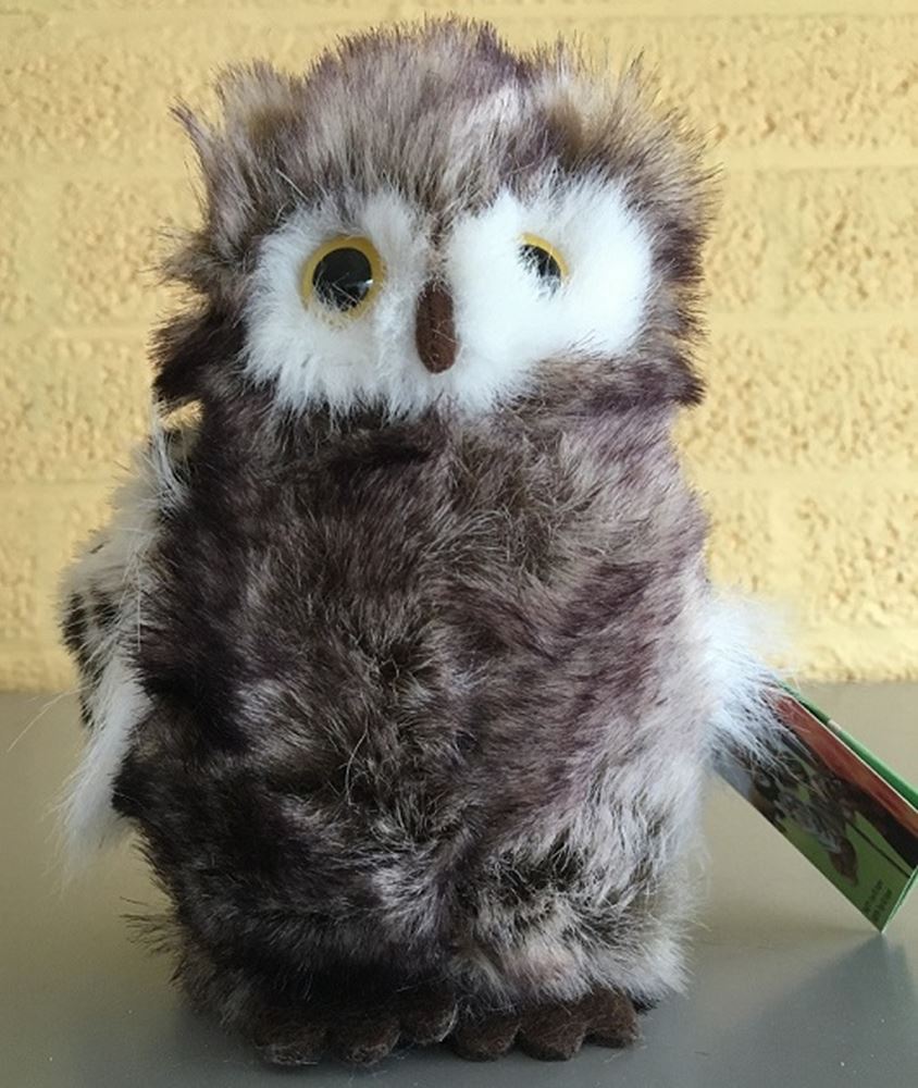Peluche hibou. 18 cm