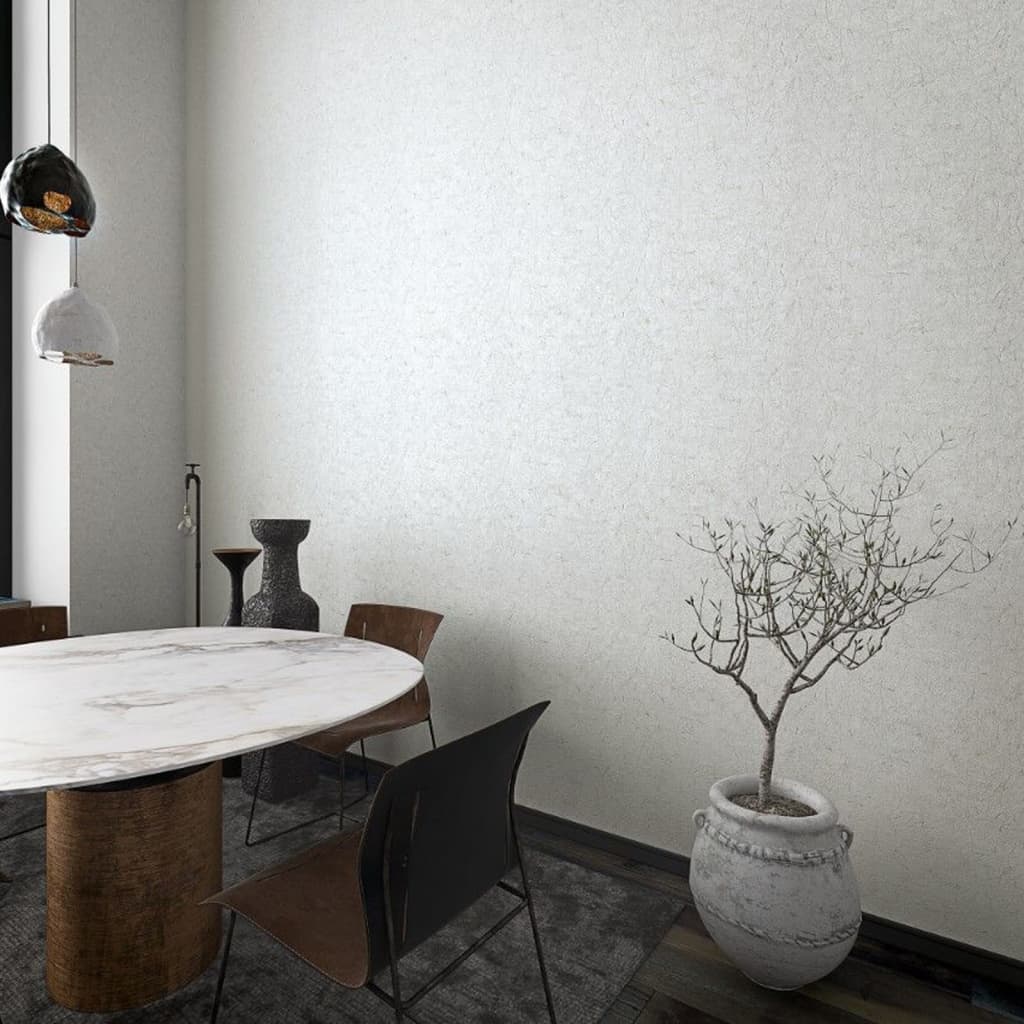 NOORDWAND NOORDWAND Fond d'écran vintage Deluxe Stucco crackle beige et blanc