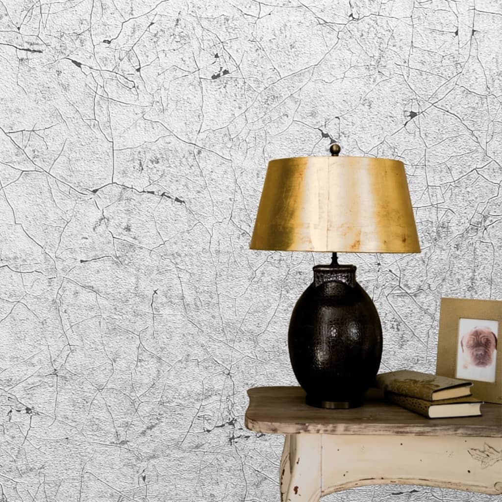 North mur NOORDWAND Fond d'écran vintage Deluxe Stucco Crackle Grey