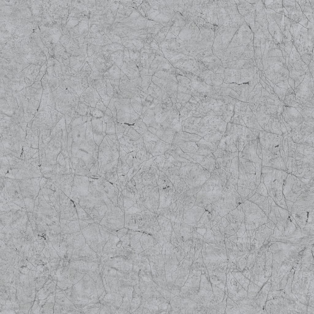 NOORDWAND NOORDWAND Fond d'écran vintage Deluxe Stucco Crackle Gray métallique