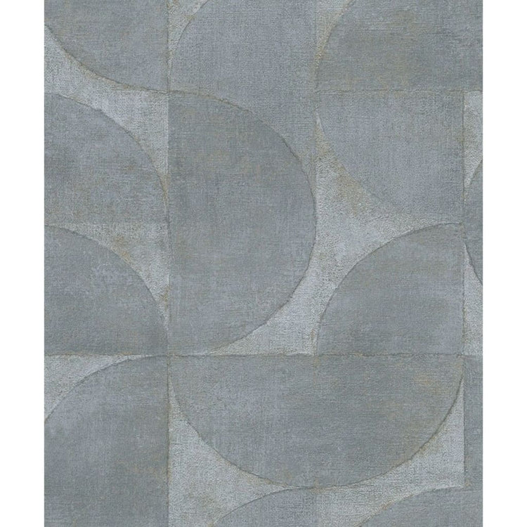 North Wall Notorwand Fond d'écran vintage de luxe graphique Circle métallique gris
