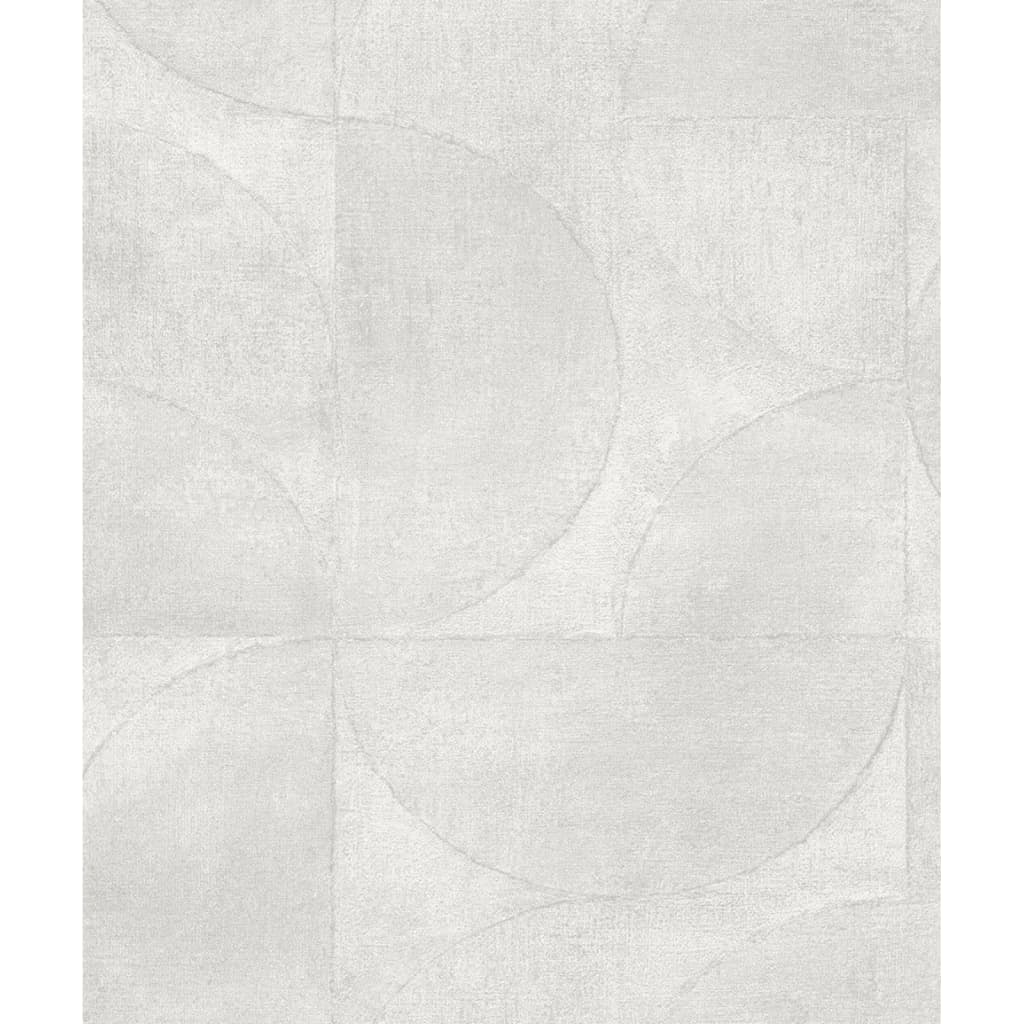 NOORDWAND NOORDWAND Fond d'écran vintage Deluxe Graphic Circle Metallic Beige
