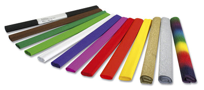 Folia Folia FO-822134 Papier en crêpe 50cmx2,5 m de retrait de 10 plis rouge