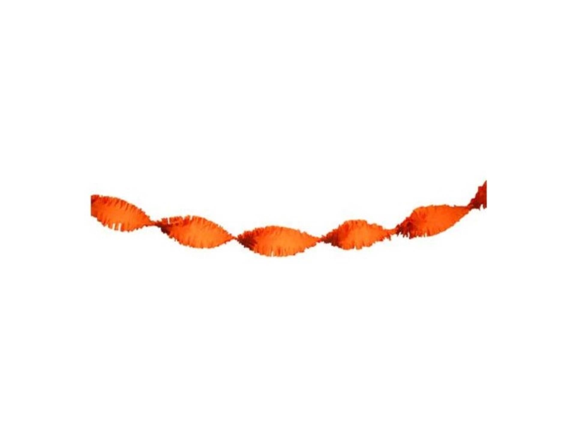 Guirlande torsadée crêpe 5m orange