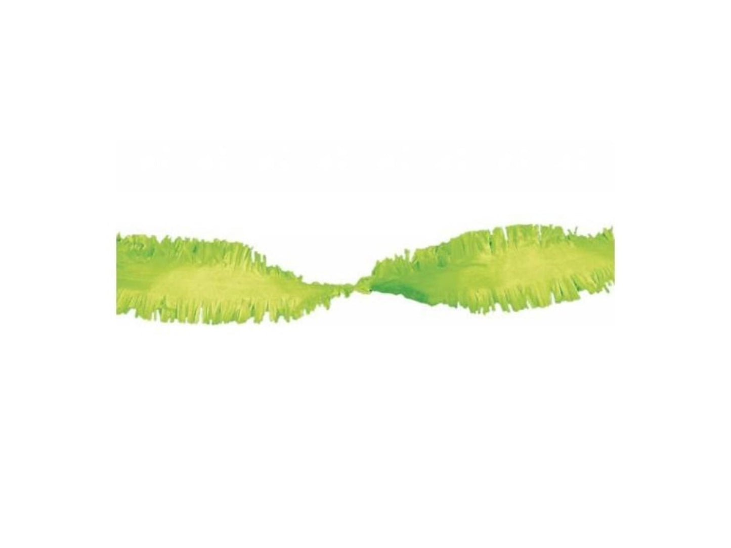 Guirlande torsadée crêpe Haza 6m vert lime pk 5
