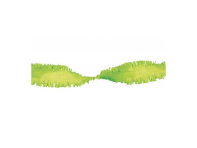 Guirlande torsadée crêpe Haza 6m vert lime pk 5