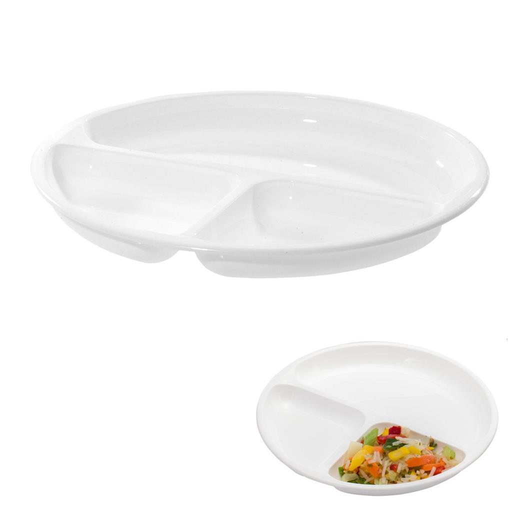 Westmark Westmark Microwaveboard avec 3 compartiments 25 cm blancs