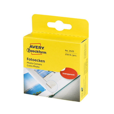 Avery Avery AV-3525 Zweckform Photo Corners 19x17 mm 250 pièces transparentes