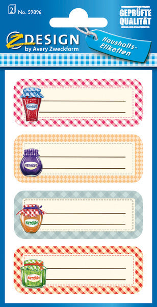 Avery Avery AV-59896 Étiquette de papier Z-Design Home Pakje a 2 feuilles wekpotsjes