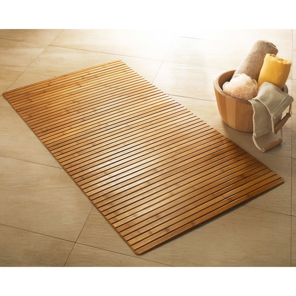 Little Wolke Kleine Wolke Badmat Bambus 60x115 cm brun