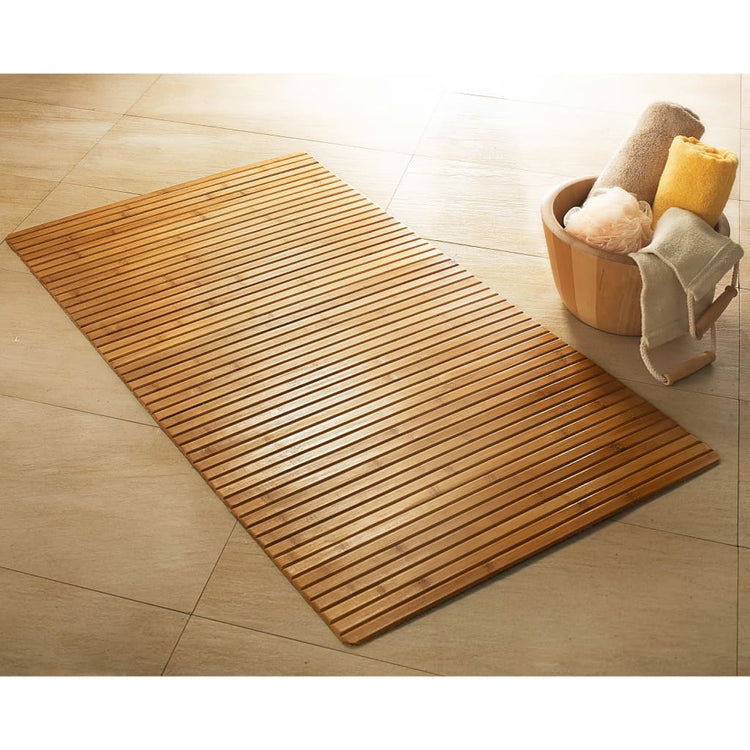 Little Wolke Kleine Wolke Badmat Bambus 60x115 cm brun